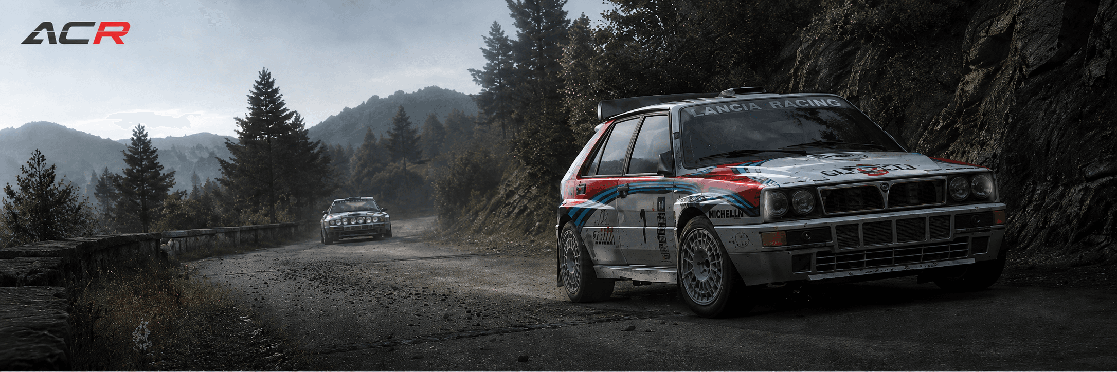 Assetto Corsa Rally classic car on mountain asphalt road